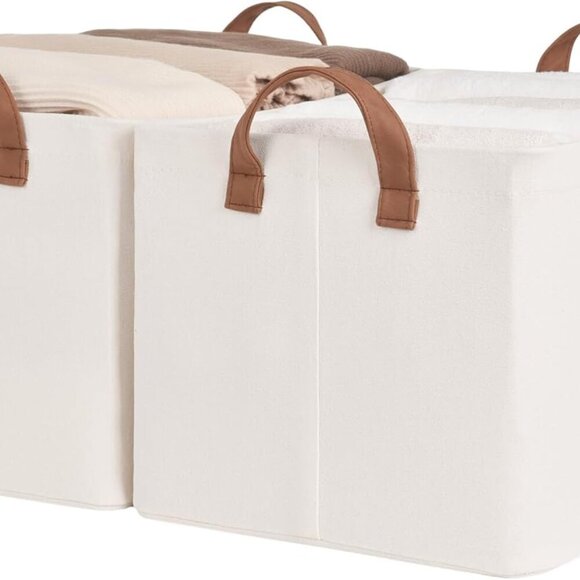 Storage Bins, Shelves Baskets for Organizing, Large Fabric Closet Organizers wit - Picture 1 of 7